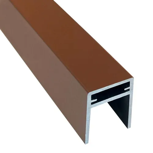 П-профиль Алюминиевый EasyDecking 35x25 Коричневый купить в Владикавказе