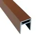 П-профиль Алюминиевый EasyDecking 35x25 Коричневый купить в Владикавказе