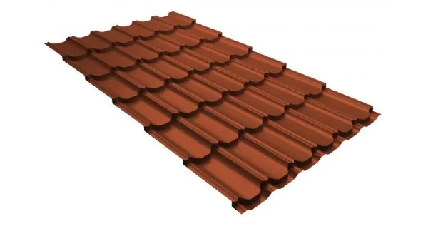 Металлочерепица квинта плюс 0,5 GreenCoat Pural RR 750 кирпично-красный (RAL 8004 терракота) купить в Владикавказе