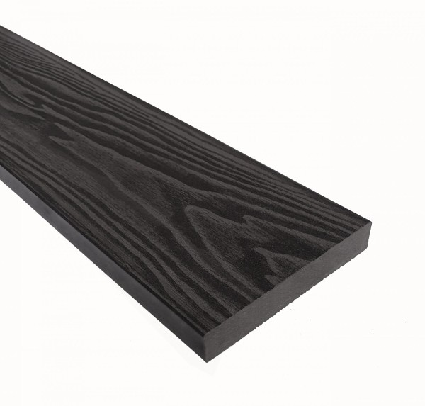 Террасная доска из ДПК Terrapol Смарт 3D Полнотелая без паза Черное дерево купить в Владикавказе