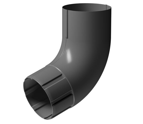 Колено 72° D90 Döcke STAL PREMIUM Графит, (RAL 7024) купить в Владикавказе
