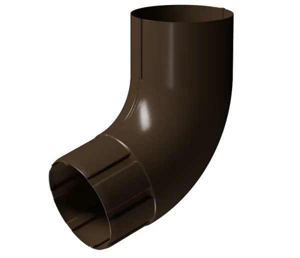 Колено 72° D90 Döcke STAL PREMIUM Каштан, (RAL 8017) купить в Владикавказе