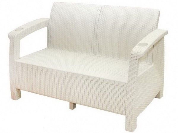 Двухместный диван Yalta Sofa Seаt белый купить в Владикавказе
