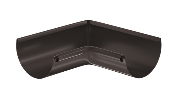 Водосток Aquasistem, система 125x90 - Угол желоба, внутренний 90° RR 32 Тёмно-Коричневый купить в Владикавказе