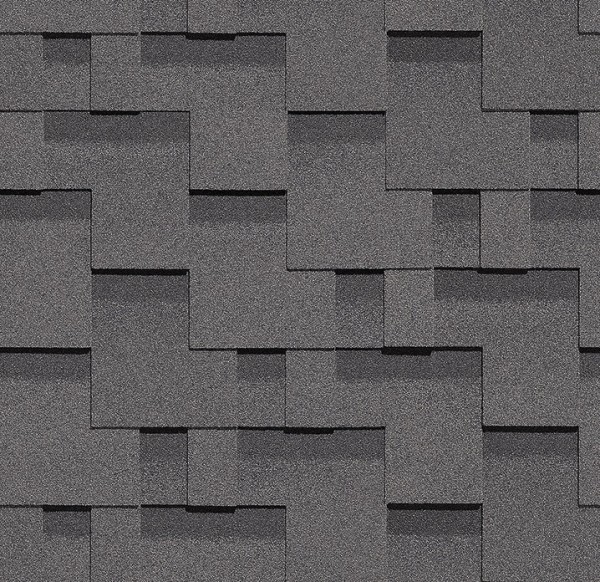 Гибкая черепица Docke, коллекция Тетрис – Серый купить в Владикавказе