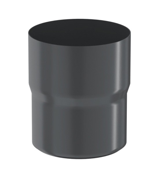 Водосток Aquasistem, система 125x90 - Соединитель трубы RAL 7024 Тёмно-серый купить в Владикавказе