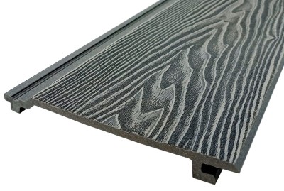 Сайдинг Darvolex 185x19x3000мм, 3D тиснение Серый