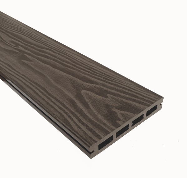 Террасная доска из ДПК Terrapol Смарт 3D Пустотелая с пазом Тик Киото купить в Владикавказе