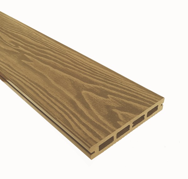 Террасная доска из ДПК Terrapol Смарт 3D Пустотелая с пазом Дуб Севилья купить в Владикавказе