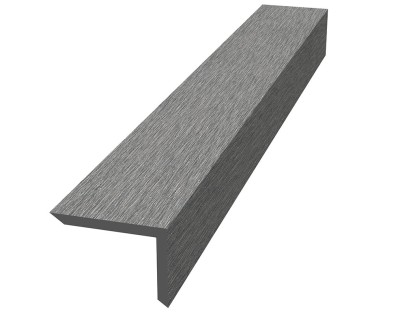 Уголок ДПК для террасной доски NauticPrime, 60x40x2900мм Тёмно-серый