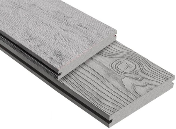 Террасная доска ДПК Outdoor 3D полнотелая STORM/OCEAN GREY серая микс купить в Владикавказе