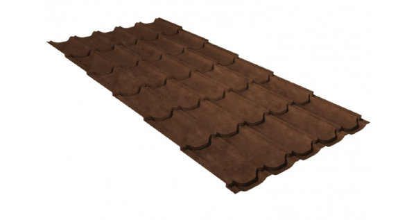 Металлочерепица квинта плюс GL 0,5 Safari Twincolor Brown купить в Владикавказе