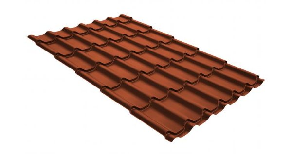Металлочерепица классик GL 0,5 GreenCoat Pural RR 750 кирпично-красный (RAL 8004 терракота) купить в Владикавказе