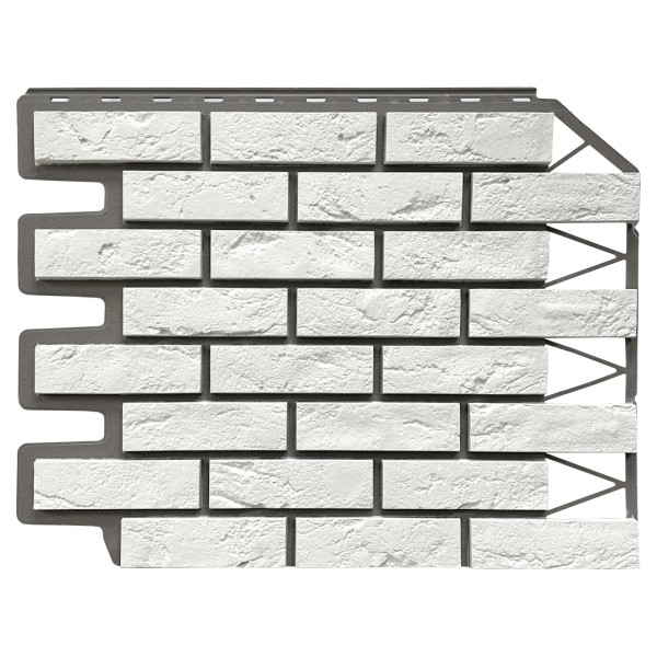 Фасадная панель FineBer, Кирпич Баварский, Белый купить в Владикавказе