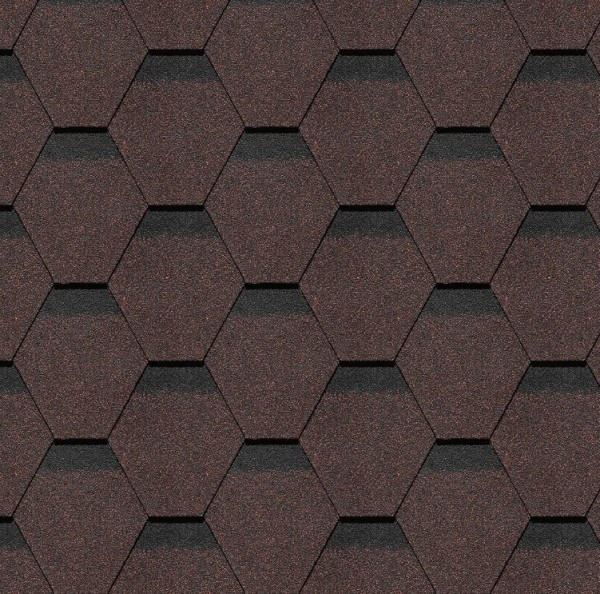 Гибкая черепица Docke, коллекция Шеффилд – Корица купить в Владикавказе