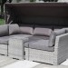 Диван-Трансформер AFINA плетеный из иск. ротанга AFM-320G Grey купить в Владикавказе