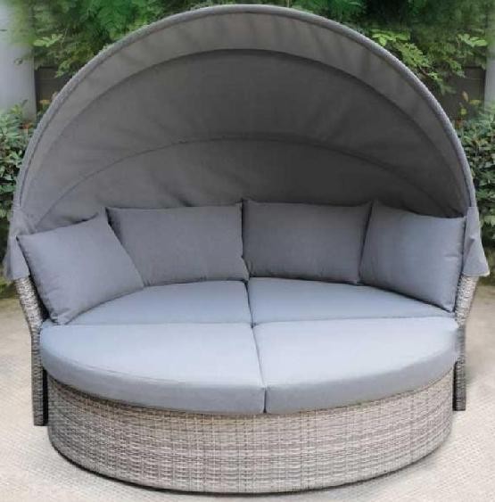 Диван-Трансформер AFINA плетеный из иск. ротанга AFM-325G Grey купить в Владикавказе