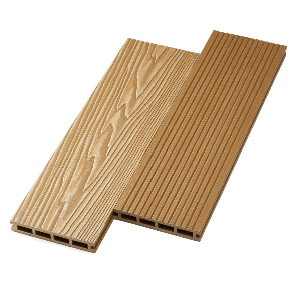 Террасная доска ДПК NanoWood двусторонняя New 3D тиснение + вельвет Орех купить в Владикавказе