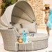 Диван-Трансформер AFINA плетеный из иск. ротанга AFM-325 Beige купить в Владикавказе