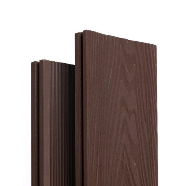 Террасная доска Ecodecking Экстра 3D полнотелая Графит купить в Владикавказе