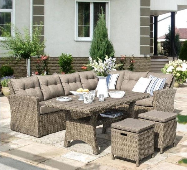 Комплект мебели AFINA плетеной из иск. ротанга AFM-307B Beige купить в Владикавказе