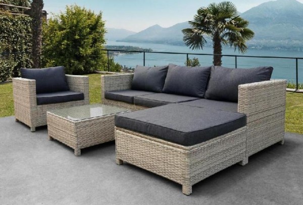 Комплект мебели AFINA плетеной из иск. ротанга YR821G Grey/Grey купить в Владикавказе