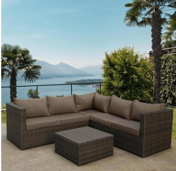 Комплект мебели AFINA плетеной из иск. ротанга YR825A Brown/Beige купить в Владикавказе