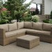 Комплект мебели AFINA плетеной из иск. ротанга YR825B Beige купить в Владикавказе