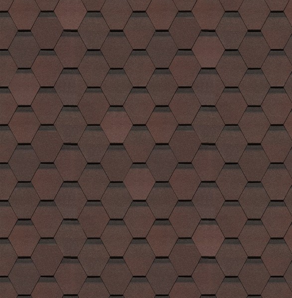 Гибкая черепица Docke, коллекция Шеффилд – Зрелый каштан купить в Владикавказе