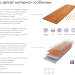 Фибросайдинг DECOVER 3600 x 190 x 8 мм Caramel купить в Владикавказе