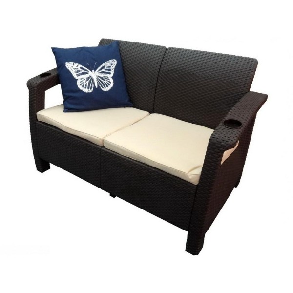 Двухместный диван Yalta Sofa Seаt венге купить в Владикавказе