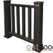 Ограждение из ДПК Outdoor Классик 3D STORM чёрный купить в Владикавказе