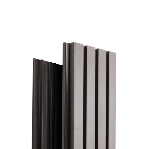 Фасадная доска Ecodecking Техно реечная 200х26х3000 Серый купить в Владикавказе