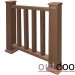 Ограждение из ДПК Outdoor Классик 3D STORM коричневый микс купить в Владикавказе