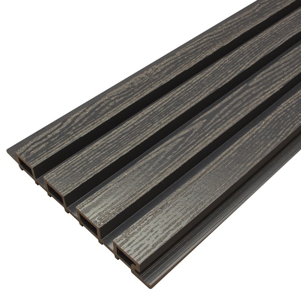 Фасадная доска из ДПК Faynag Wood Рейка Мокрый Асфальт купить в Владикавказе