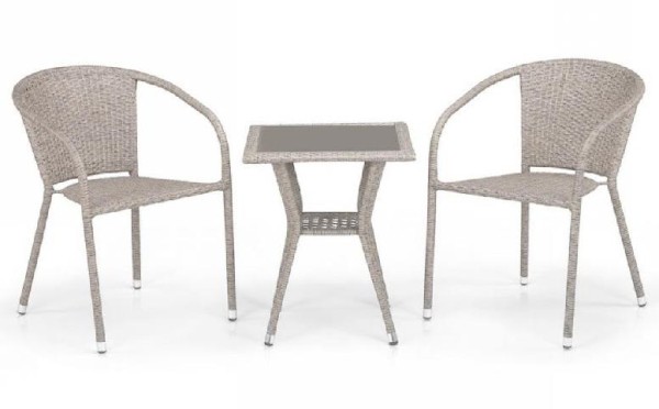 Комплект плетеной мебели AFINA из иск. ротанга T25C/Y137C-W85 Latte 2Pcs купить в Владикавказе