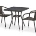 Комплект плетеной мебели AFINA из иск. ротанга T282BNT/Y137C-W53 Brown 2Pcs купить в Владикавказе