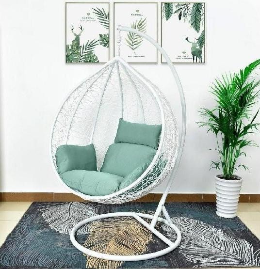 Кресло Подвесное из искусственного ротанга AFM-168A-XL White/Green купить в Владикавказе