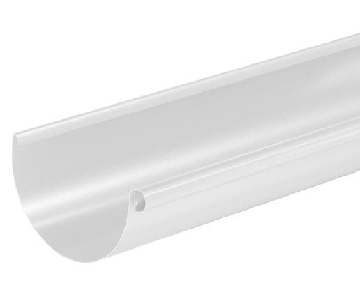 Водосток Aquasistem, система 125x90 - Водосточный желоб 3.00м RR 20 Белый купить в Владикавказе