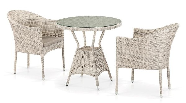 Комплект плетеной мебели AFINA из иск. ротанга T705ANT/Y350-W85 Latte 2Pcs купить в Владикавказе