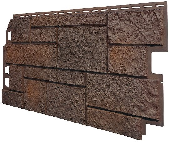 Фасадная панель VOX Sandstone (Сандстоун) темно коричневый купить в Владикавказе