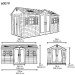 Сарай пластиковый LifeTime 15x8 DD купить в Владикавказе