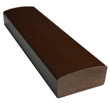 Лавочный брус Ecodecking Некст полнотелый глянцевый 70х35 шоколад купить в Владикавказе