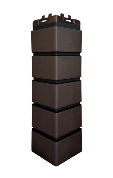 Угол Grand Line клинкерный кирпич ПРЕМИУМ Шоколадный (шов RAL 9005) купить в Владикавказе