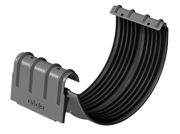 Соединитель желобов D125 Döcke STAL PREMIUM Графит, (RAL 7024) купить в Владикавказе