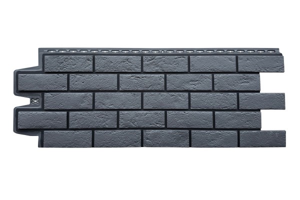 ФП Grand Line состаренный кирпич премиум Графит (шов RAL 9005) купить в Владикавказе