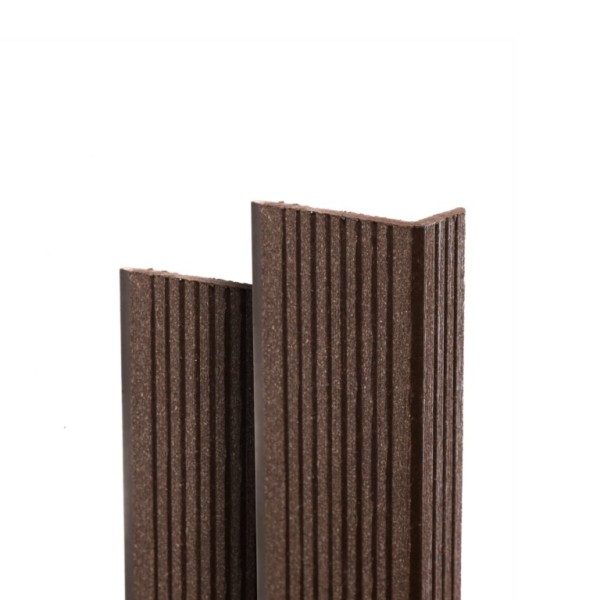 Угол торцевой Ecodecking Техно 70х35x3000 Шоколад купить в Владикавказе