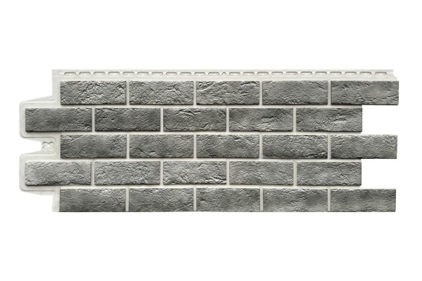 Фасадная панель Grand Line Состаренный кирпич Элит гранит, ШОВ белый купить в Владикавказе