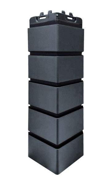 Угол Grand Line состаренный кирпич премиум Графит (шов RAL 9005) купить в Владикавказе