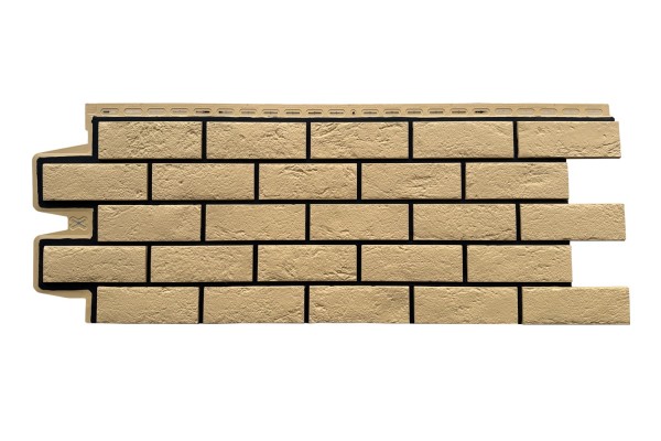 ФП Grand Line состаренный кирпич премиум Песочный (шов RAL 9005) купить в Владикавказе